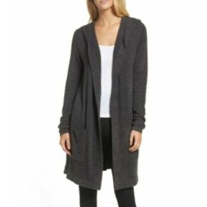 Long Barefoot dream hooded open sweater